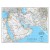 Afghanistan, Pakistan, and Middle East Political Map, Laminated Wall Map