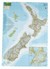 New Zealand Kiwimaps Wall Laminated