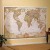 World Executive Atlantic Centred  Antique Mural Wall Map