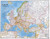 Europe National Geographic Laminated Wall Map