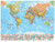 Maps International Small Laminated Wall Map
