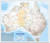 Australia Hema Supermap Laminated  Wall Map